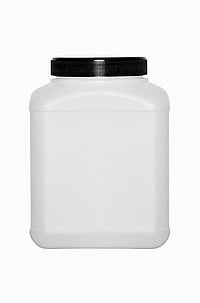 Kunststoff Vierkantflasche: 1,2 Liter, Farbe: natur