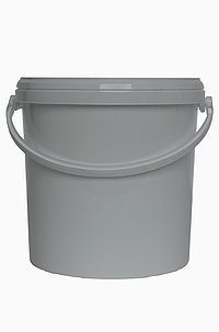 Kunststoff Rundeimer ECO: 10,8 Liter, Farbe: grau