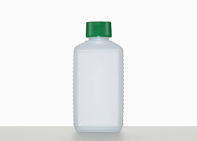 Square bottle V 200/25: 200 milliliter, colour: natural