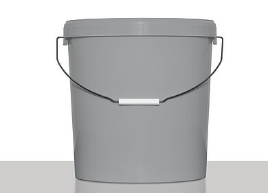 Kunststoff Rundeimer ECO: 21,3 Liter, Farbe: grau