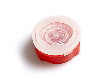 Push-turn screw cap closure of HDPE/PP ø 32,0 mm mouth