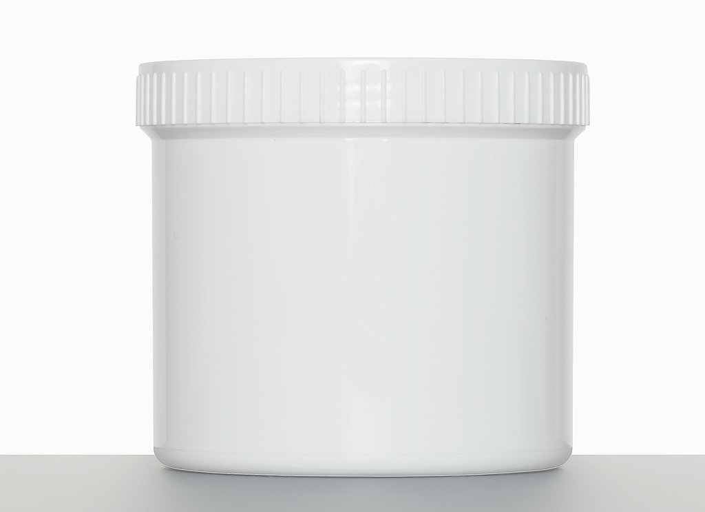 Kunststoff Schraubdeckeldose, 500 ml aus PP in weiß
