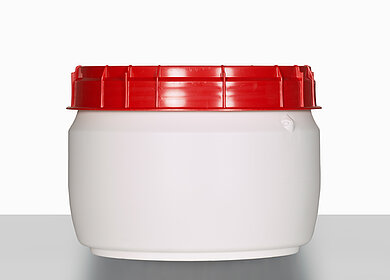 Kunststoff Superweithalsfass: 17,0 Liter, Farbe: weiß