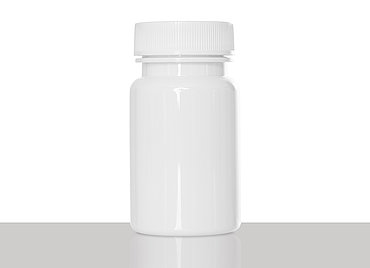 PET Packer: 60 Milliliter, Farbe: weiß