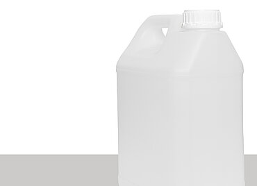 Kunststoffkanister fluoriert: 10,0 Liter, Farbe: natur