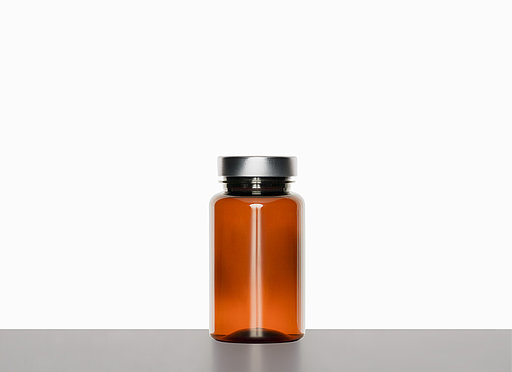 PET Packer: 120 Milliliter, Farbe: braun transparent