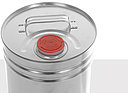 Tinplate round can: 5,0 liter, colour: blank