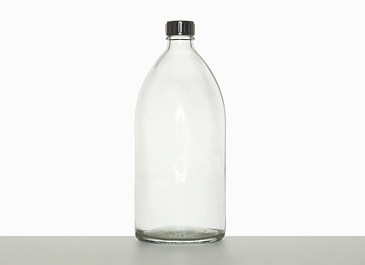 Enghalsglas: 1,0 Liter, Farbe: klar