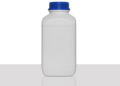 Kunststoff Chemikalienflasche: 4,0 Liter, Farbe: weiß