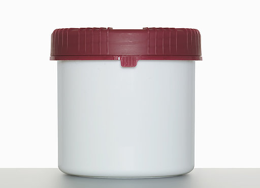 Kunststoff Schraubdeckeldose UN Packo: 650 Milliliter, Farbe: weiß