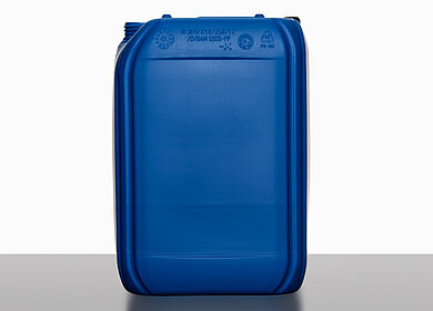 Plastic canister: 25,0 liter, colour: blue