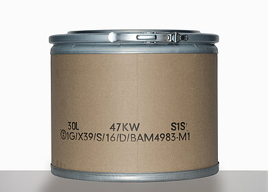 Fibertrommel: 30,0 Liter, Farbe: natur
