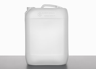 Plastic canister: 10,0 liter, colour: natural