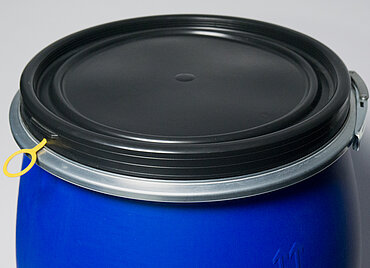 Kunststoff Deckelfass E.V.: 120,0 Liter, Farbe: blau Kunststoff Deckelfass E.V.: 120,0 Liter, Farbe: blau