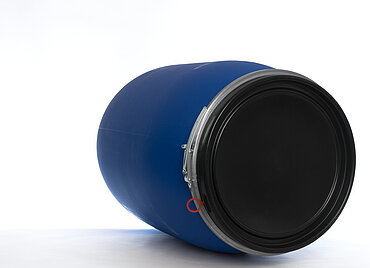 Kunststoff Deckelfass: 220,0 Liter, Farbe: blau Kunststoff Deckelfass: 220,0 Liter, Farbe: blau