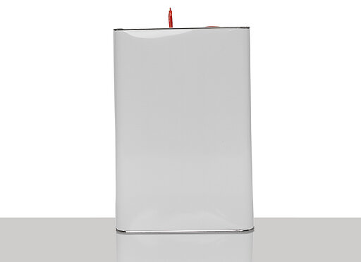 Weißblechkanister: 10,0 Liter, Farbe: weiß