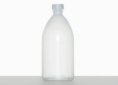Laborflasche: 1,0 Liter, Farbe: natur
