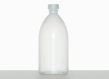 Laboratory bottle: 1,0 liter, colour: natural
