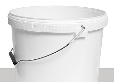 Kunststoff Rundeimer: 20,0 Liter, Farbe: weiß Kunststoff Rundeimer: 20,0 Liter, Farbe: weiß
