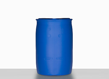 Plastic tight head drum: 120,0 liter, colour: blue