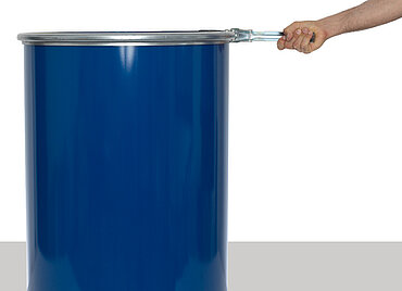 Open head drum: 213,0 liter, colour: blue RAL 5010 Open head drum: 213,0 liter, colour: blue RAL 5010