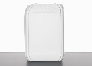 Plastic canister: 25,0 liter, colour: white