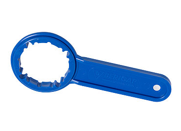 Canister key 45 of HDPE