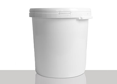 Plastic hobbock: 32,0 liter, colour: white