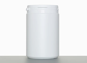 Kunststoff Stülpdeckeldose OV Spezial: 1,0 Liter, Farbe: weiß