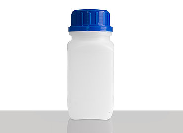 Kunststoff Chemikalienflasche: 250 Milliliter, Farbe: natur