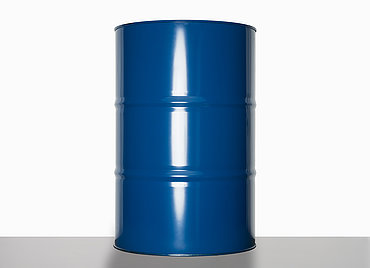 Tight head drum with inner laquer: 216,0 liter, colour: blue RAL 5010