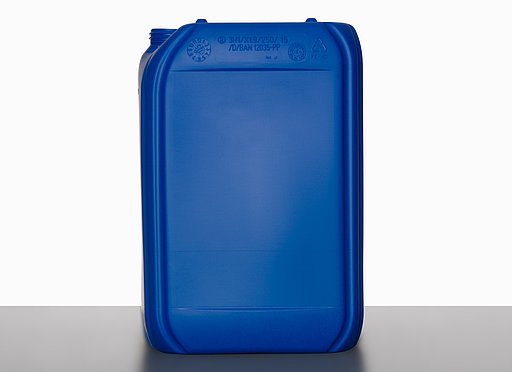Plastic canister: 25,0 liter, colour: blue