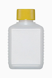 Kunststoff Vierkantflasche: 125 Milliliter, Farbe: natur
