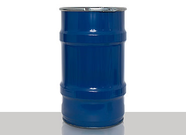 Stahlblech Bergungsfass: 123,0 Liter, Farbe: blau RAL 5010