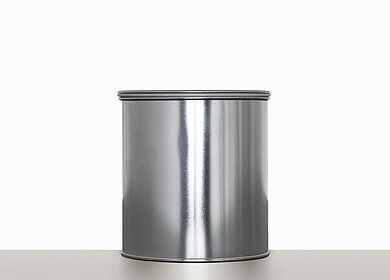 Weißblechdose: 1,2 Liter, Farbe: blank