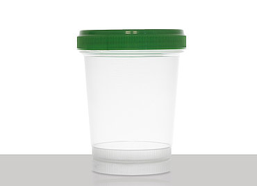Screw lid cup: 800 milliliter, colour: clear