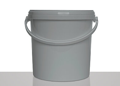 Kunststoff Rundeimer ECO: 10,8 Liter, Farbe: grau