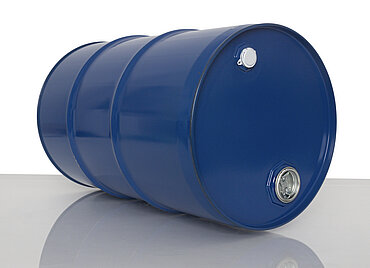 Stahlblech Garagenfass: 62,0 Liter, Farbe: blau RAL 5010