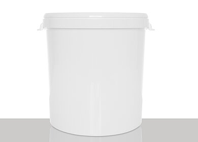 Kunststoff Hobbock: 30,0 Liter, Farbe: weiß