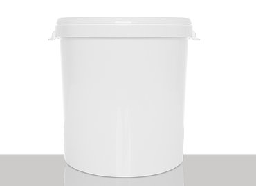 Kunststoff Hobbock: 30,0 Liter, Farbe: weiß