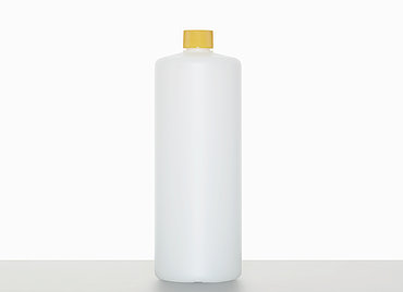 Kunststoff Rundflasche R 1000/25: 1,0 Liter, Farbe: weiß