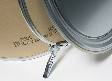 Fiber drum NTR: 200,0 liter, colour: natural Fiber drum NTR: 200,0 liter, colour: natural