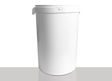 Plastic hobbock: 40,0 liter, colour: white