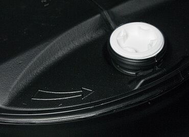 Plastic tight head drum explosion protected: 220,0 liter, colour: black