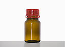 Wide neck Bottle: 125 milliliter, colour: brown