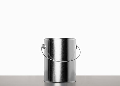 Weißblecheimer: 2,5 Liter, Farbe: blank