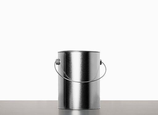 Weißblecheimer: 2,5 Liter, Farbe: blank