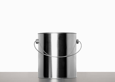 Weißblecheimer: 3,0 Liter, Farbe: blank