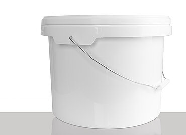 Plastic round bucket UN: 12,5 liter, colour: white Plastic round bucket UN: 12,5 liter, colour: white