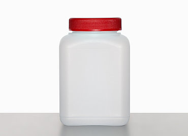 Square bottle C 500/60: 500 milliliter, colour: natural